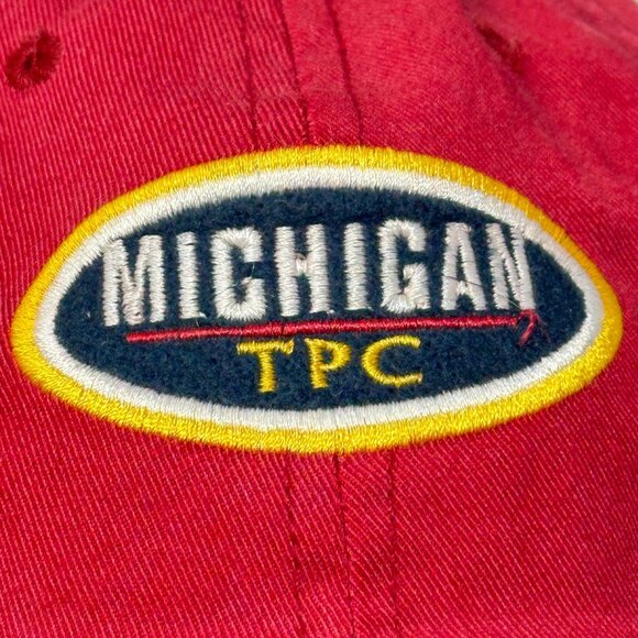 Michigan TPC Senior PGA Tour Red Baseball Cap Adjustable Buckle AHead Vintage - Picture 2 of 12